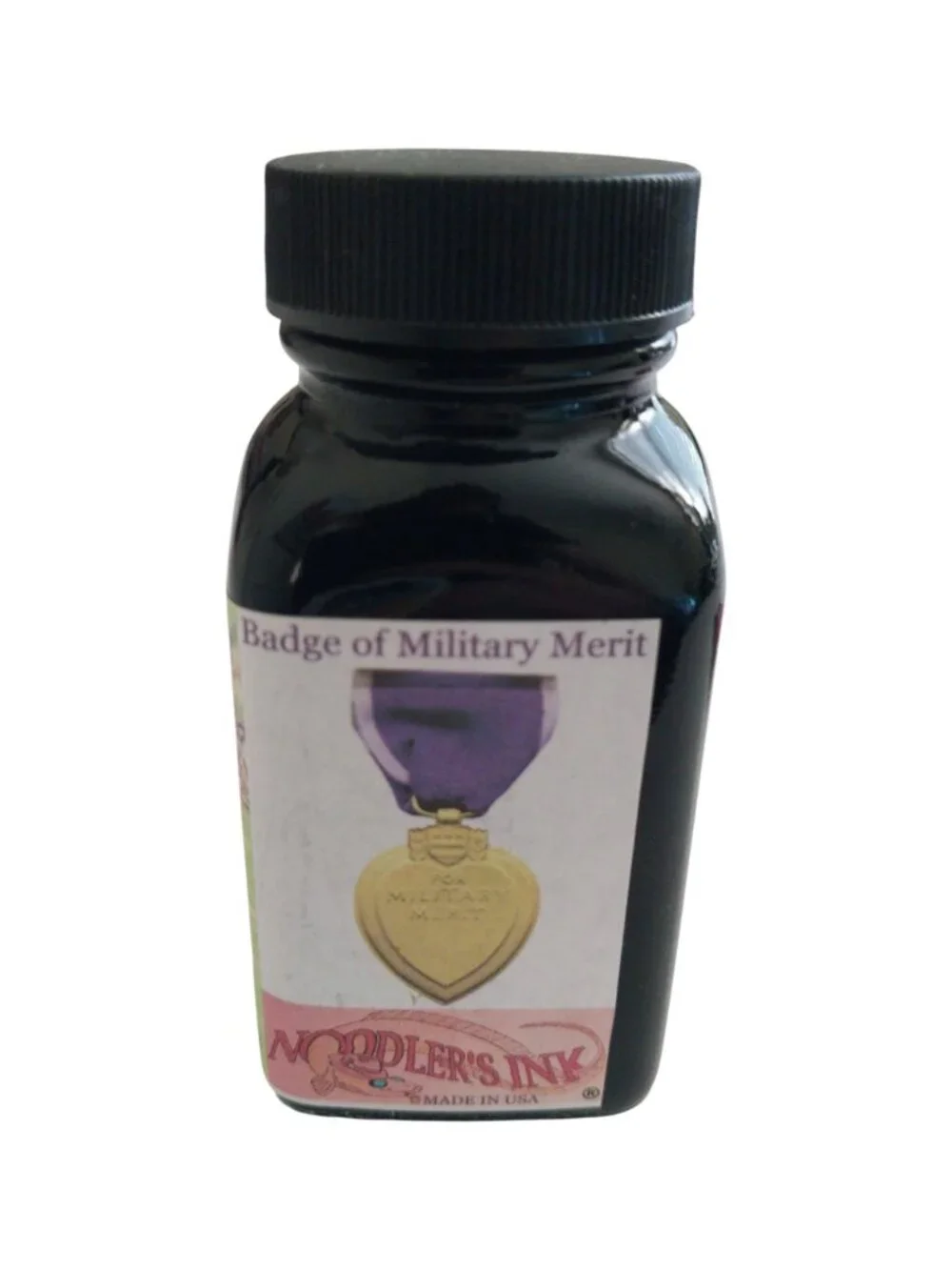 Noodler's Purple Heart Fountain Pen Ink 3 Oz Glass Bottle Like New Purple Ink